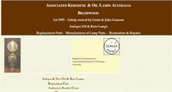 Desktop Screenshot of oillamps.com.au